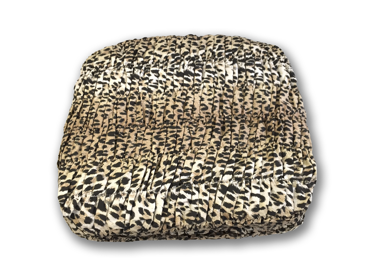 Image of Copridivano Angolare Universale Arricciato Leopardato - Angolare - Leopardato