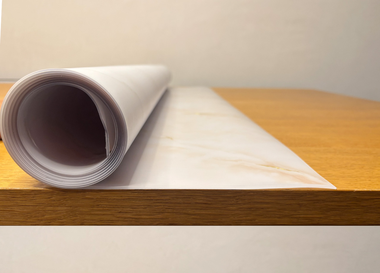 Tovaglia Antimacchia Plastificata PVC Proteggi Tavolo Crystal Marmo 1,55mm - 100X500 - D10