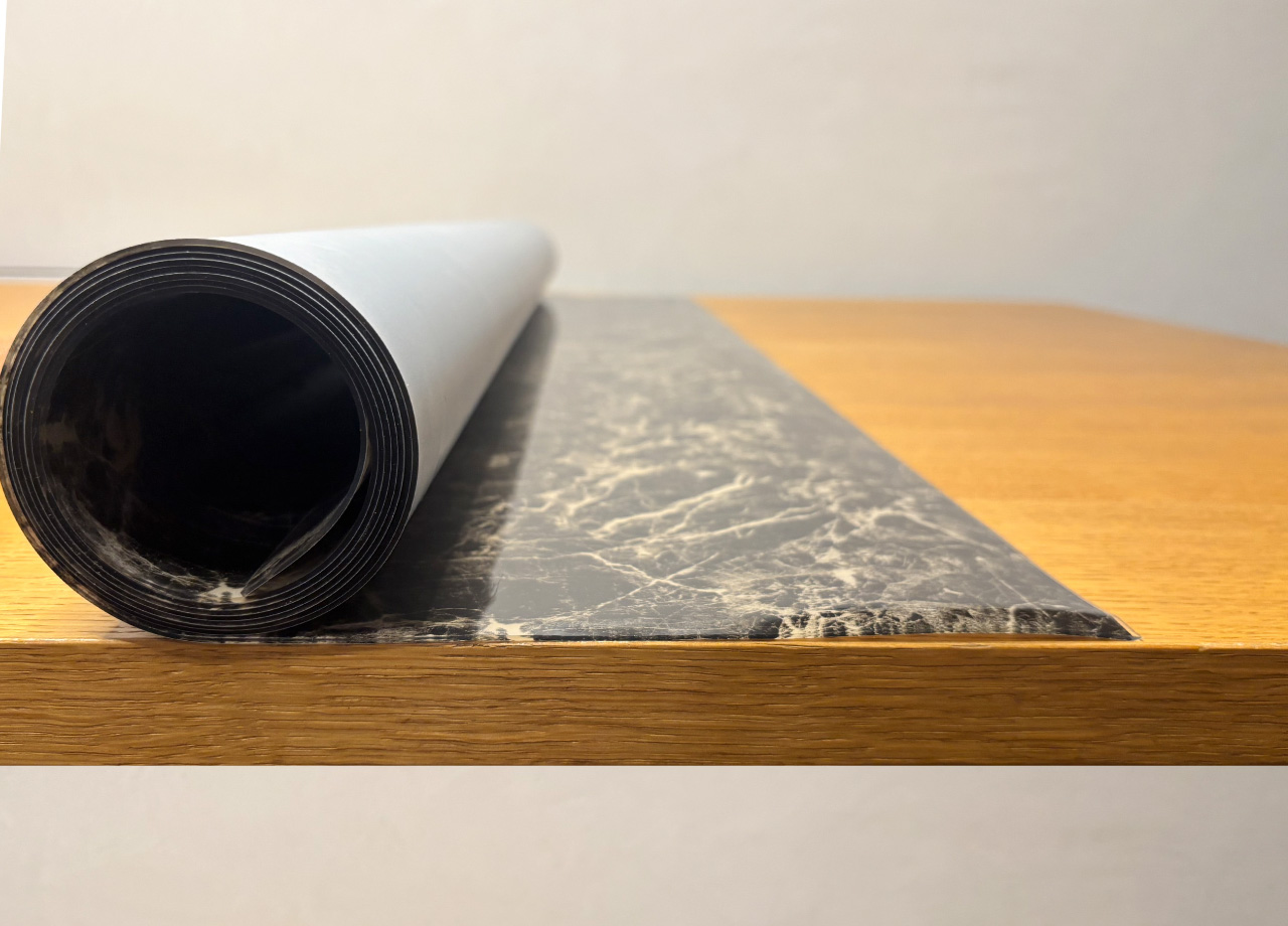 Tovaglia Antimacchia Plastificata PVC Proteggi Tavolo Crystal Marmo 1,55mm - 100X500 - D12