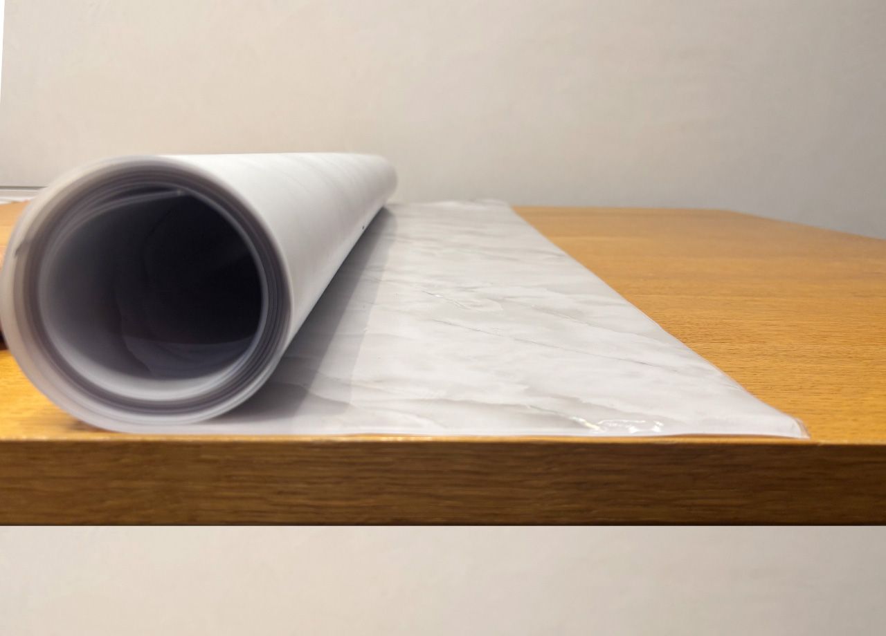 Tovaglia Antimacchia Plastificata PVC Proteggi Tavolo Crystal Marmo 1,55mm - 100X500 - D9