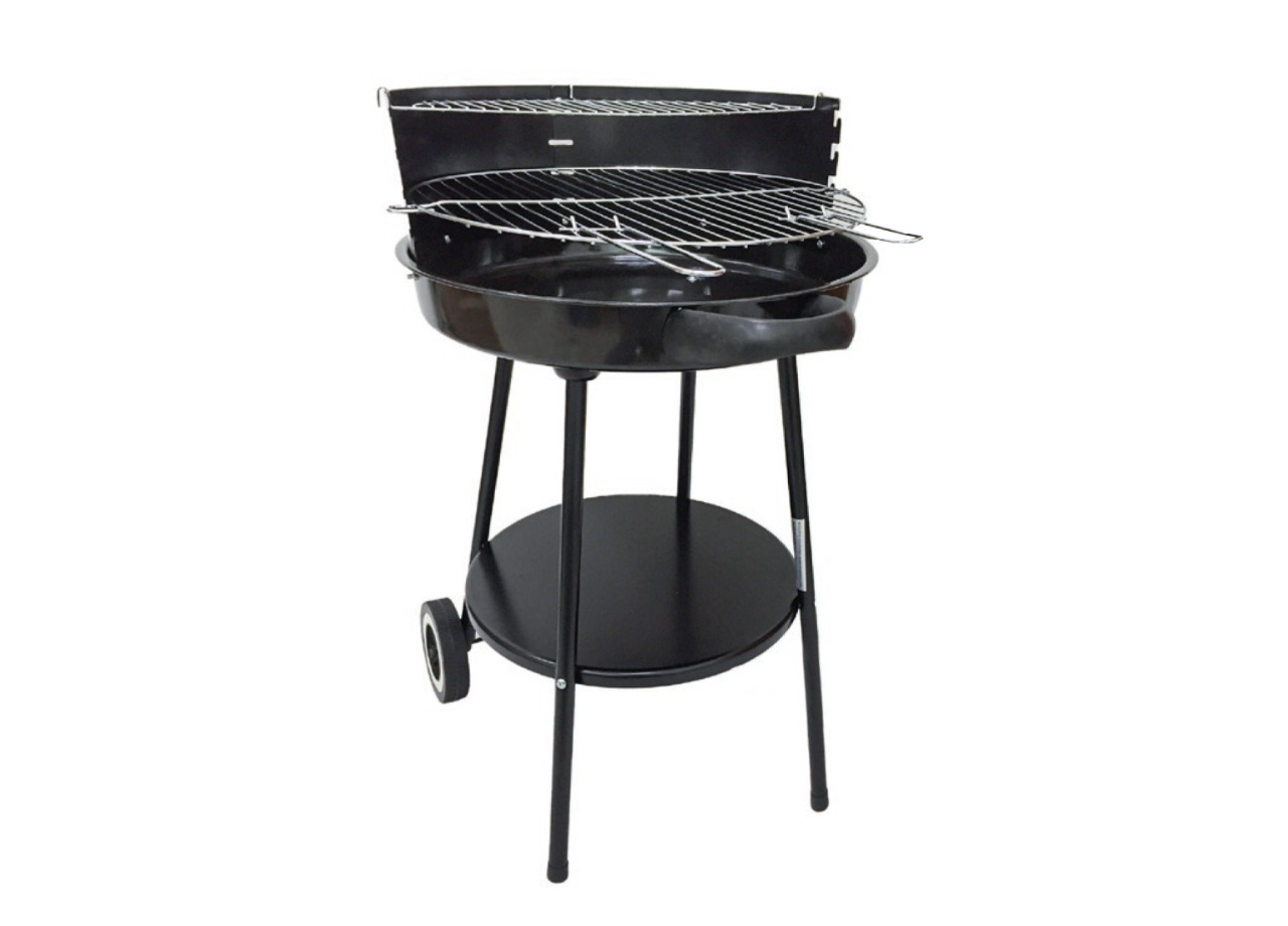 Barbeque Esterno A Carbonella Griglia Estate Campeggio In Acciaio Mod Illinois