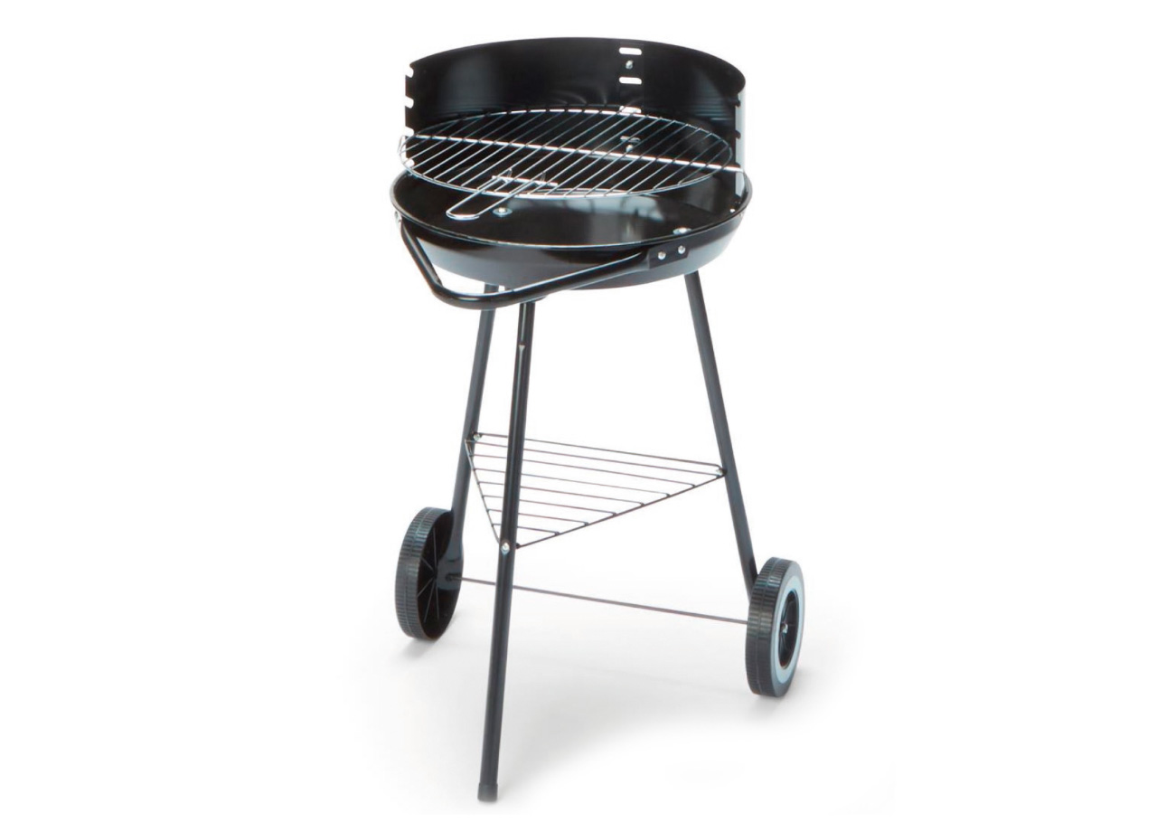 Barbeque Esterno A Carbonella Griglia Estate Campeggio In Acciaio Mod Ohio