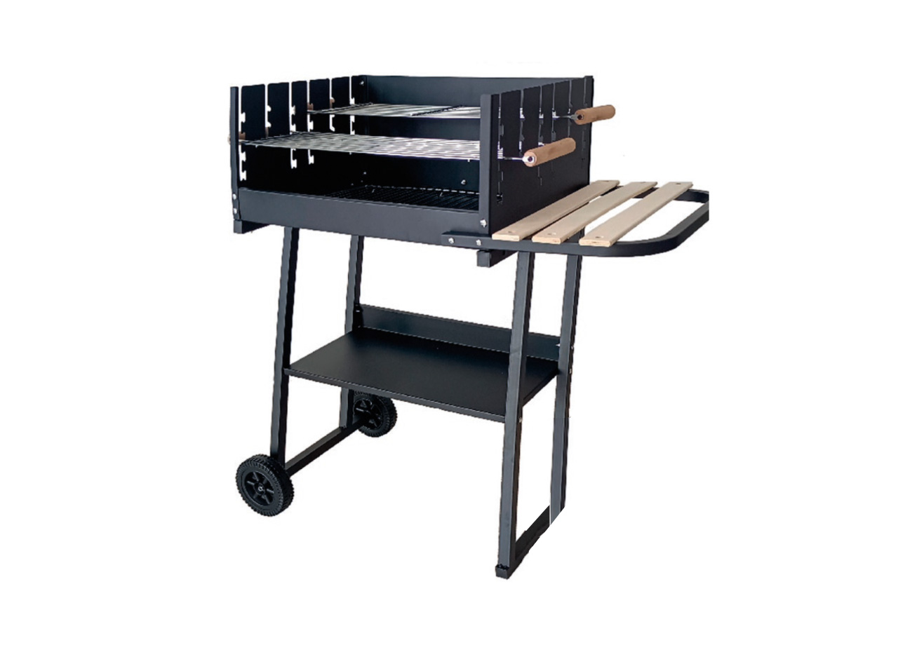 Barbeque Esterno A Carbonella Griglia Estate Campeggio In Acciaio Mod Tennesse