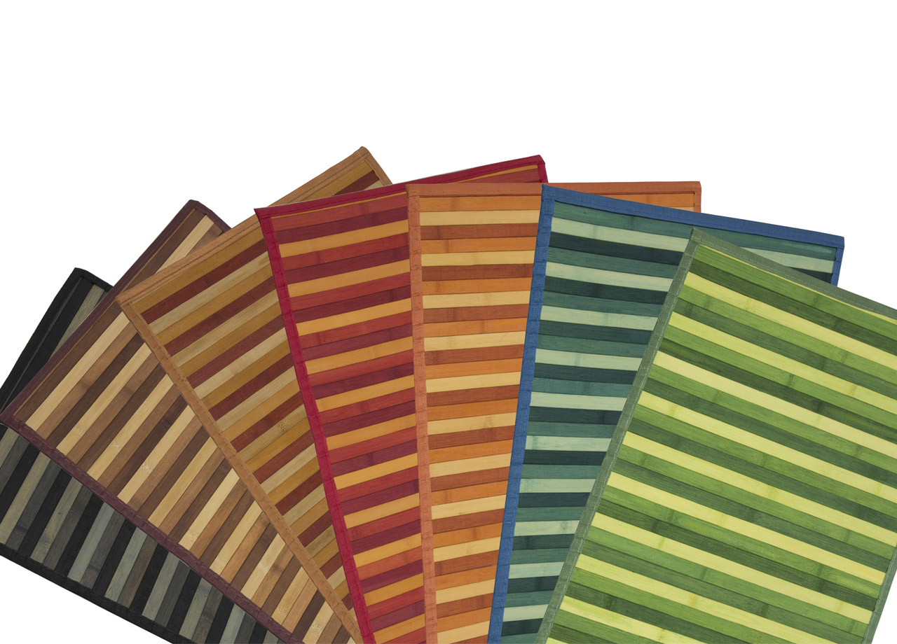 Tappeto Bamboo Degradè In Varie Colorazioni
