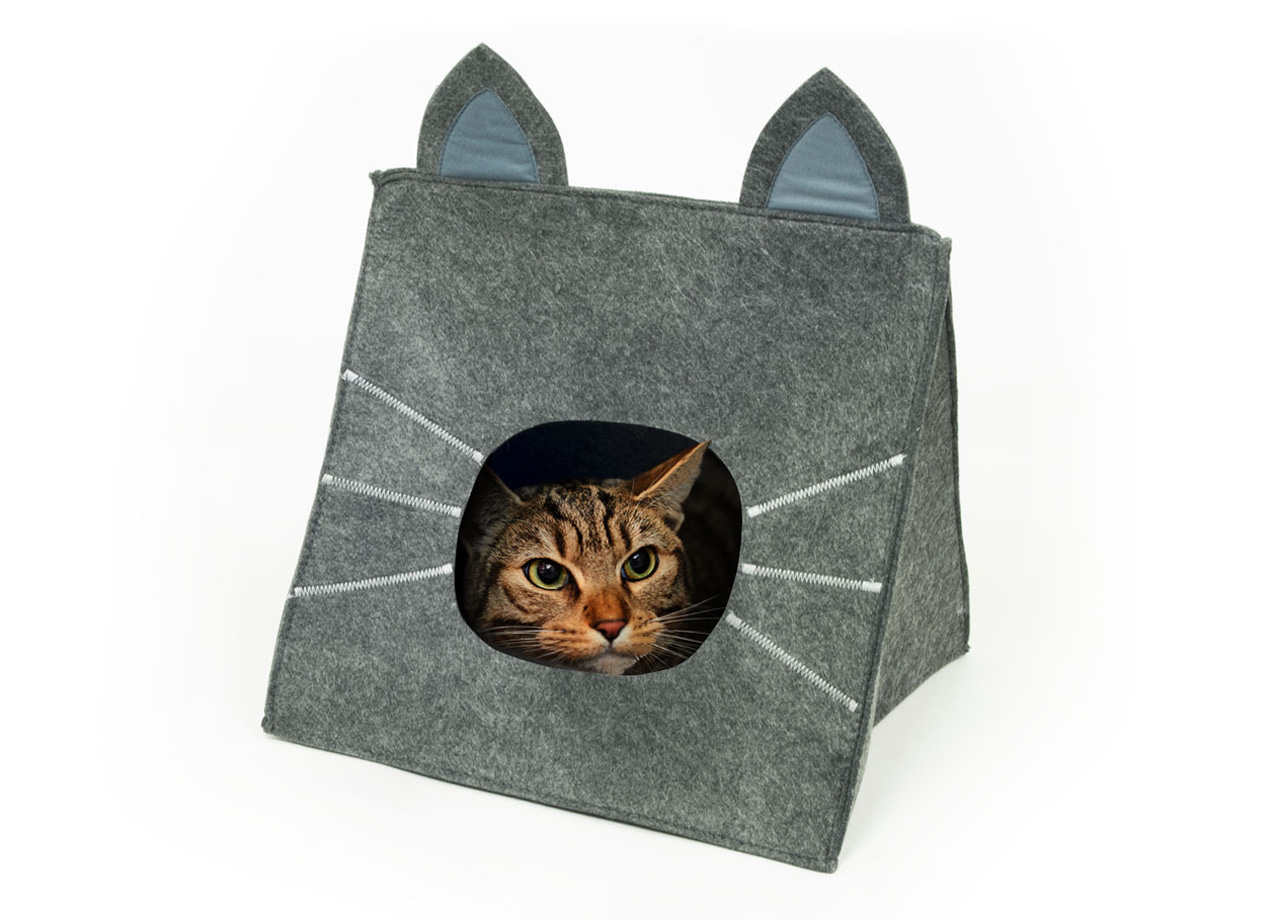 Image of Cuccia Con Cuscino Per Animali Domestici Modello Micio