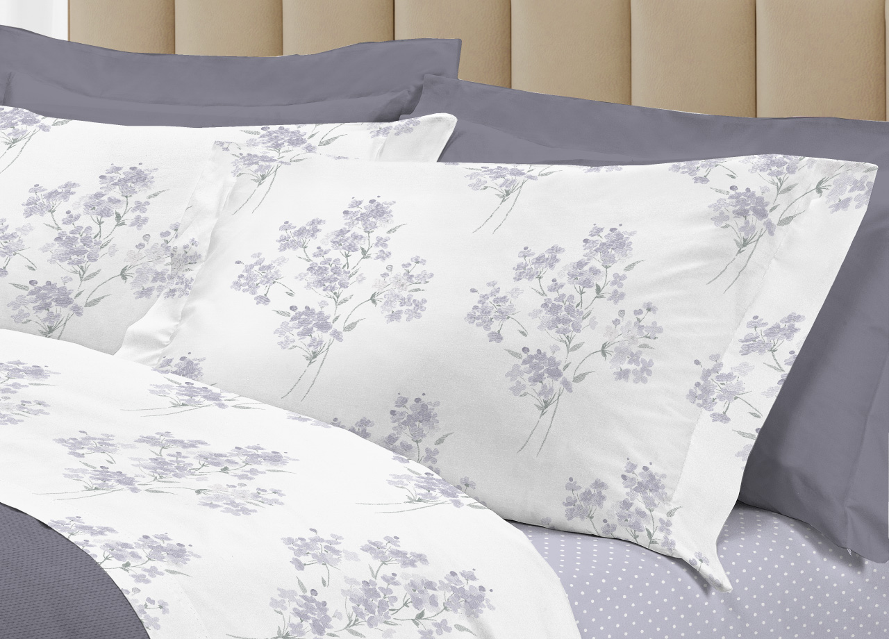 Completo Lenzuola Letto 100% Cotone Made Italy 3027 Disegno Primavera - Foto 11 di 17