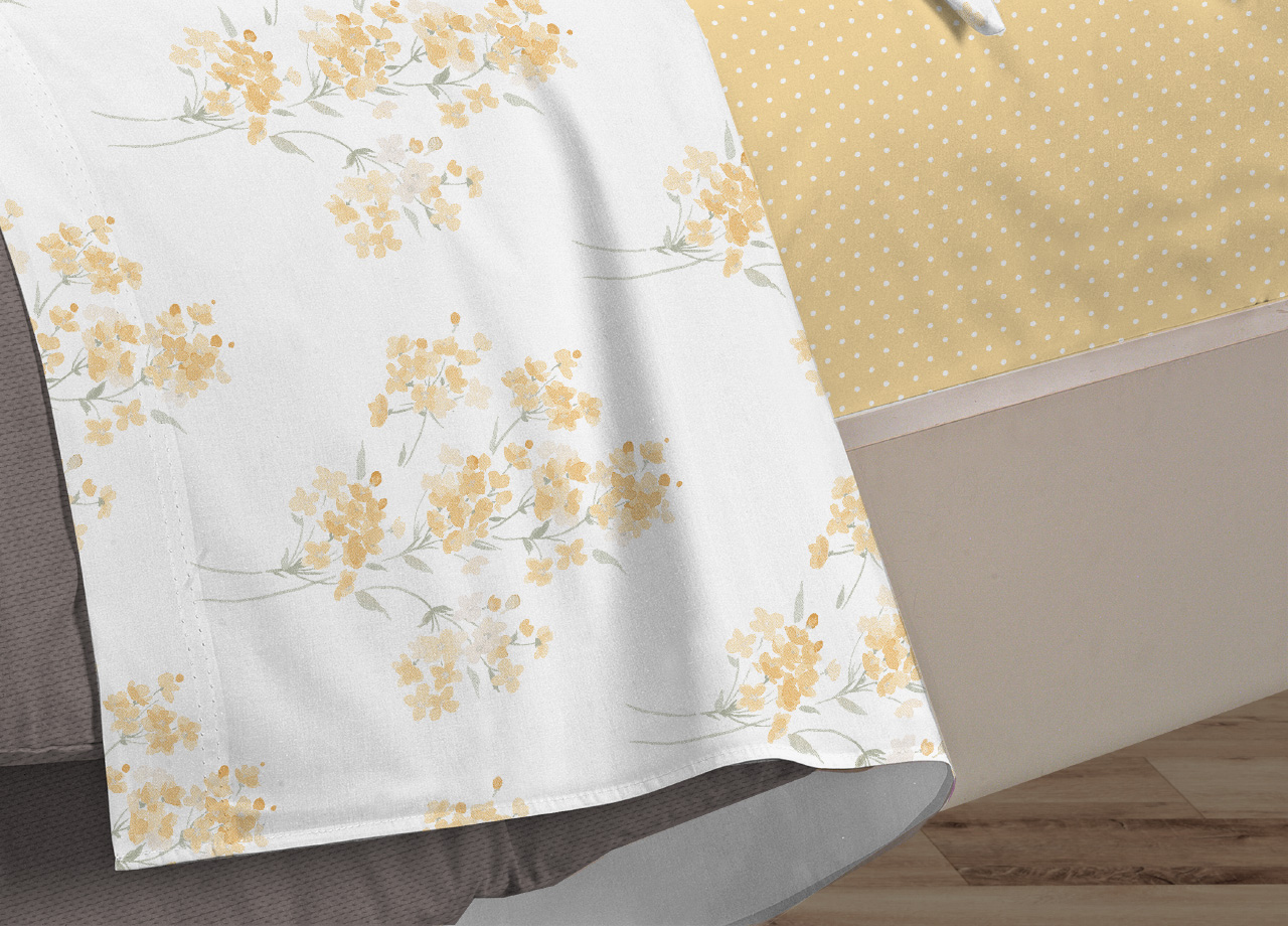 Completo Lenzuola Letto 100% Cotone Made Italy 3027 Disegno Primavera - Foto 8 di 17