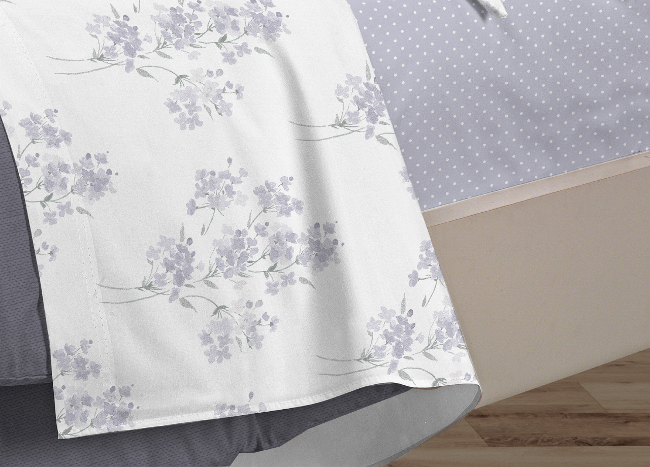 Completo Lenzuola Letto 100% Cotone Made Italy 3027 Disegno Primavera - Foto 12 di 17