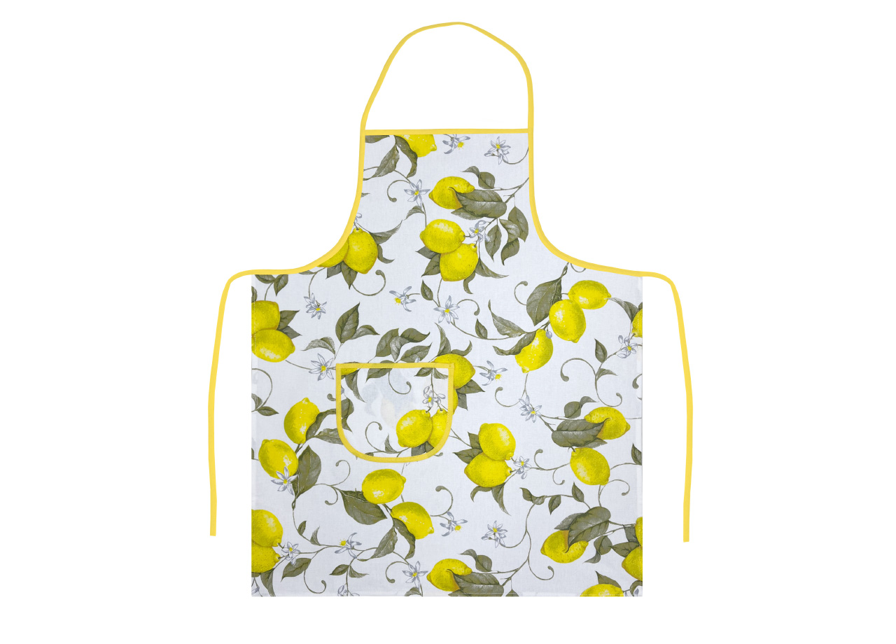 Pack 2 Pezzi Grembiule Alto Pettorina Cucina Chef Casa Con Tasche Cedro