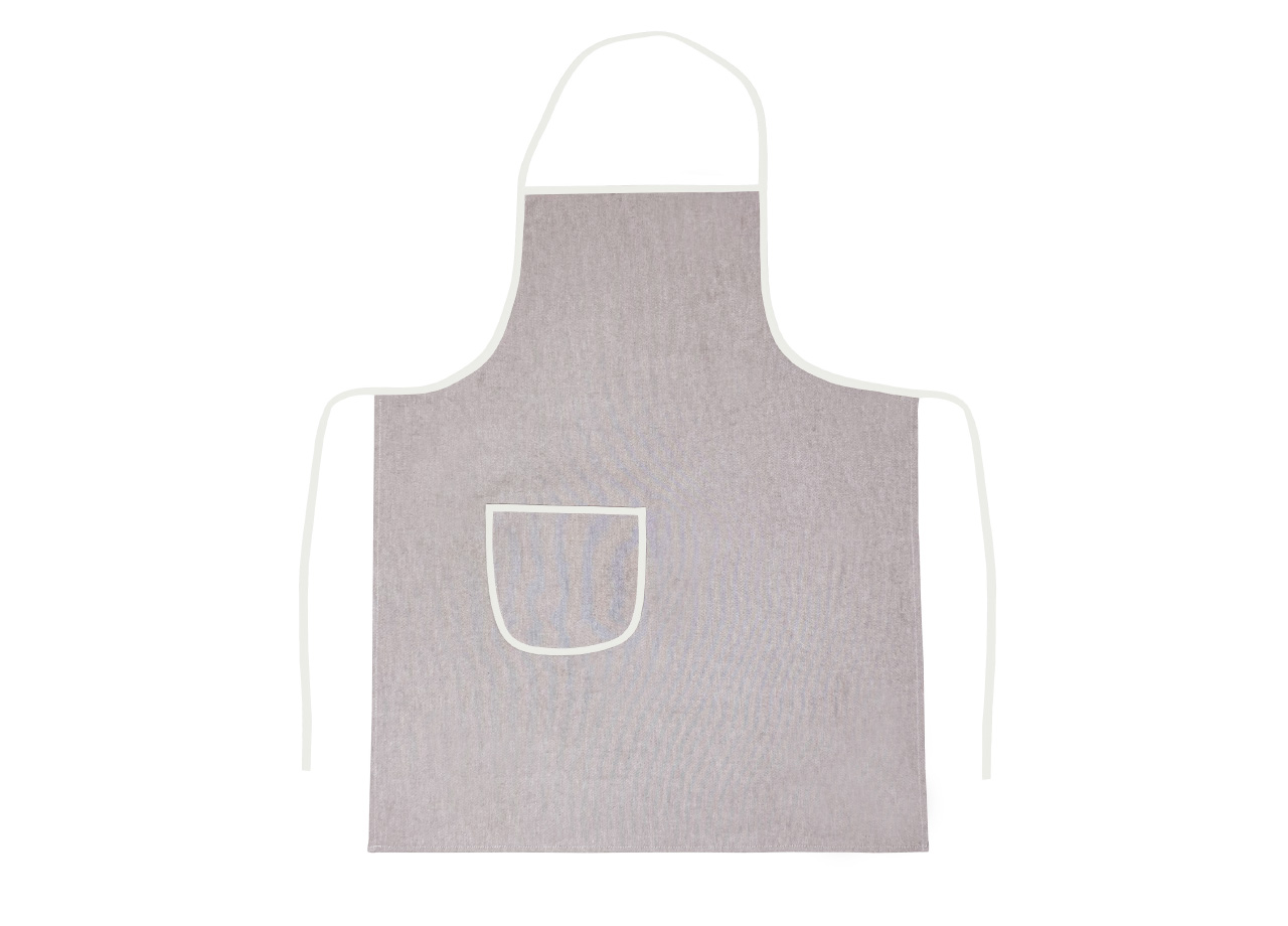 Pack 2 Pezzi Grembiule Cucina Chef Casa Con Tasche Modello Tinta Unita Beige