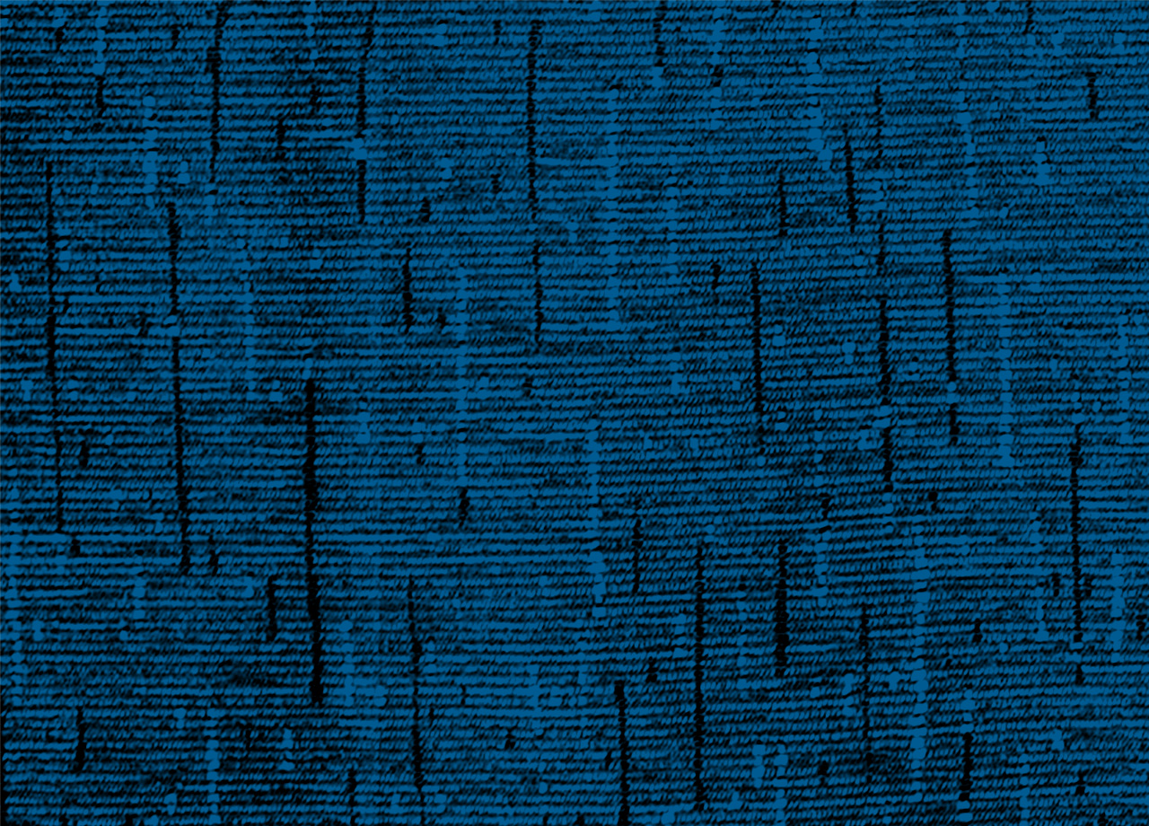Image of Copritavolo Salotto/Cuina Cinigliato Lavorazione Jacquard Modello Rain - 180x180 - Blu