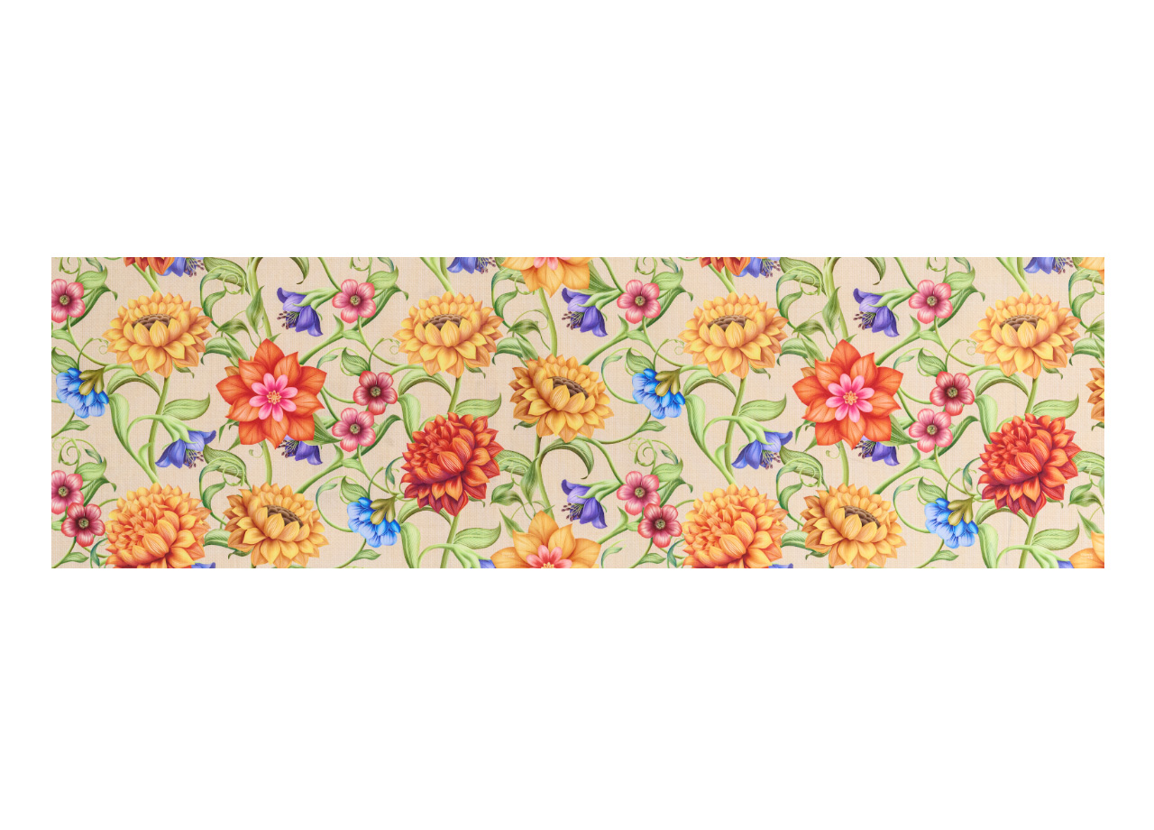 Tappeto Passatoia Cucina Antiscivolo Antimacchia Digitale Sprinty Dalia - 52x400 - Dalia