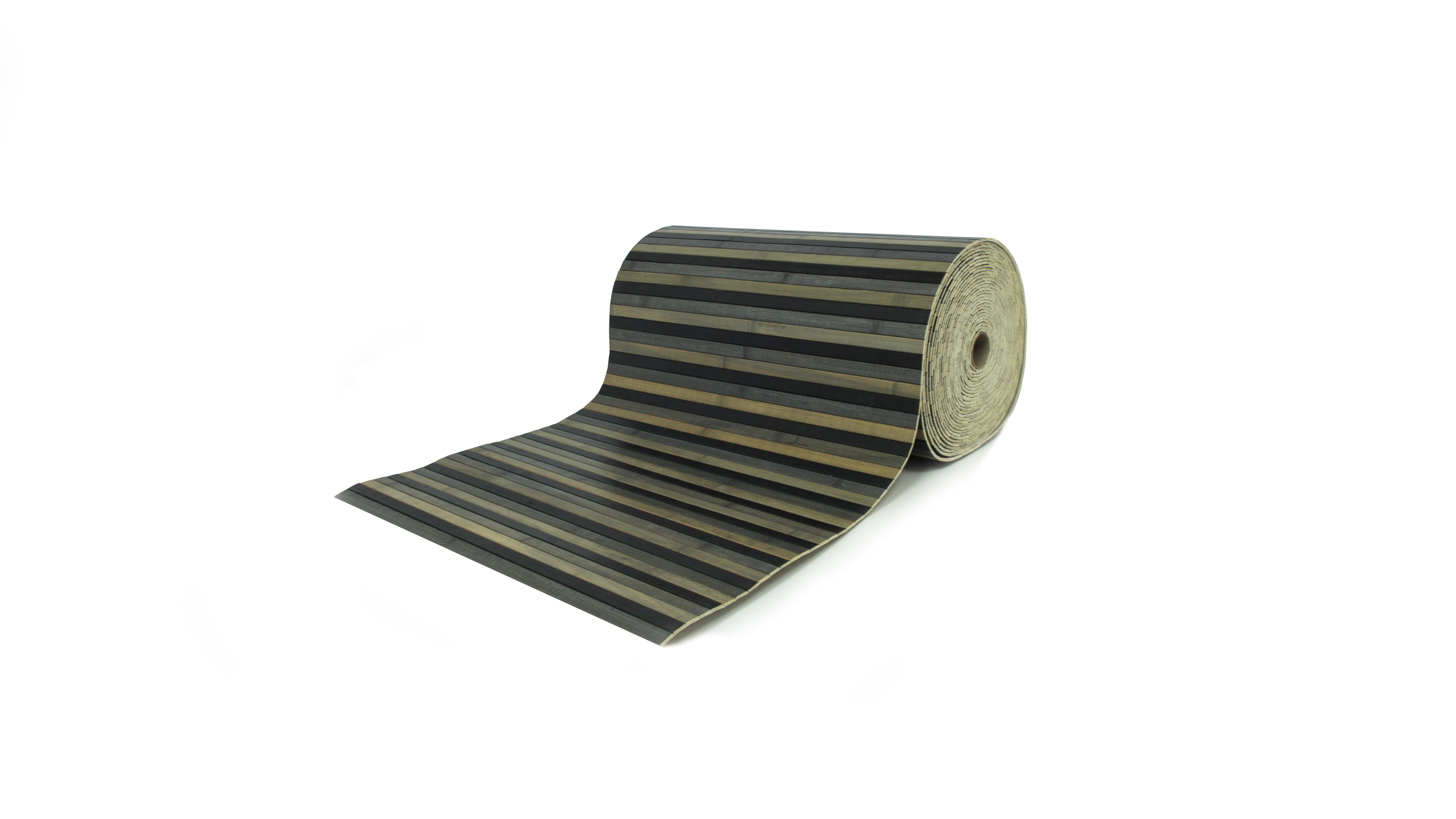 Tappeto Bamboo Passatoia Antiscivolo Degradè Colore Nero - 50x320 - Nero