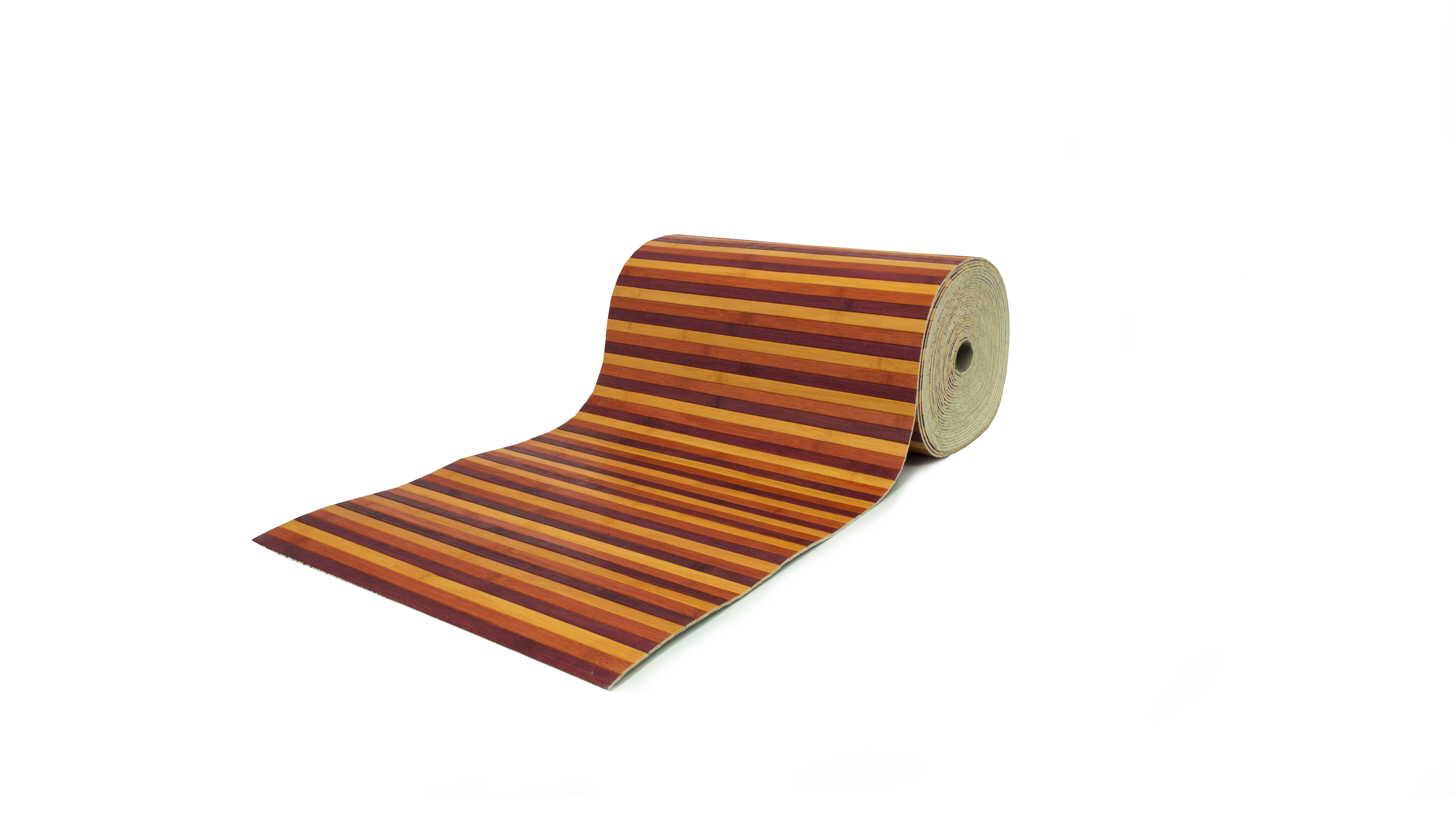 Tappeto Bamboo Passatoia Antiscivolo Degradè Colore Rosso - 50x320 - Rosso