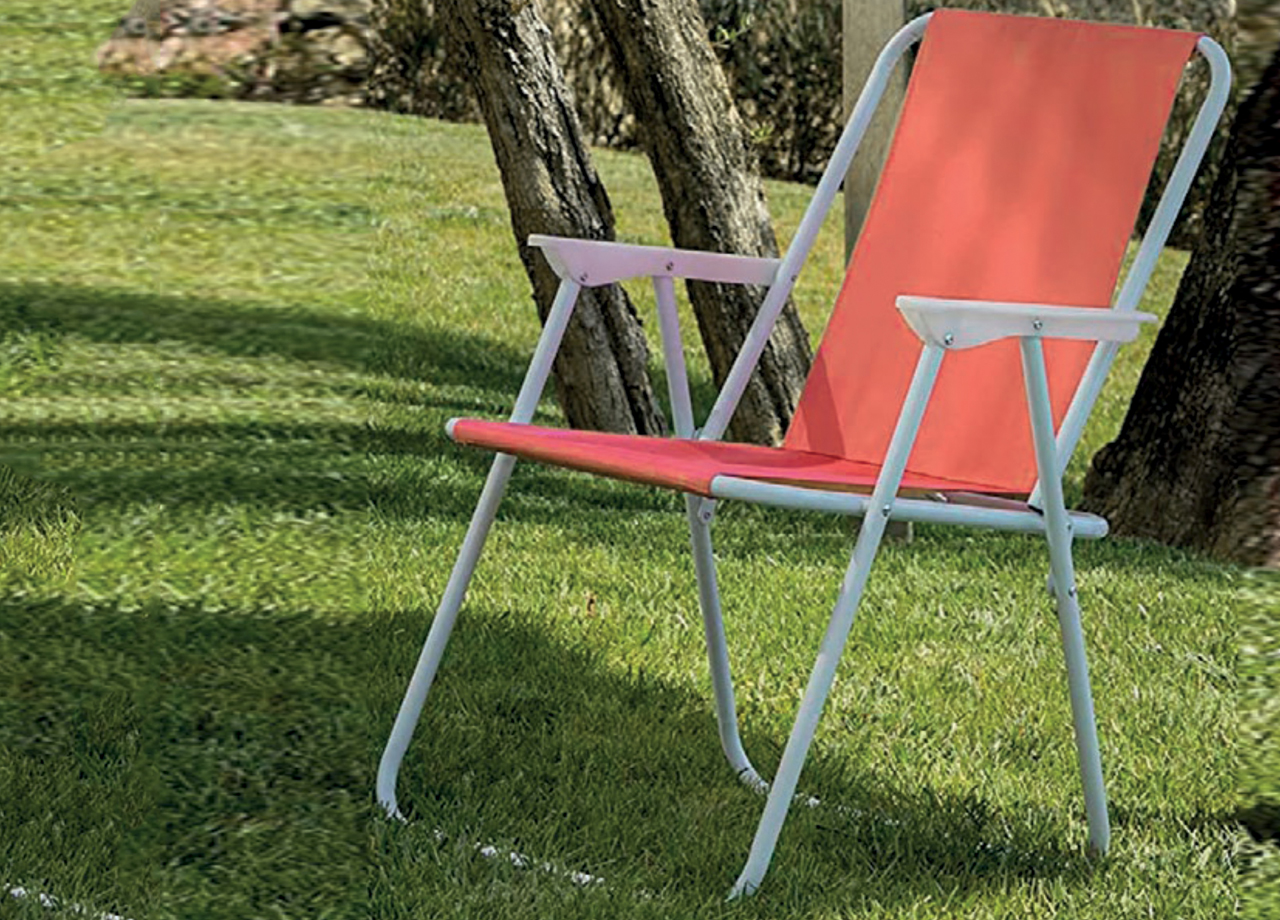 Sedia Camping Spiaggia Pieghevole Con Schienale Da Giardino Modello Miramare - Foto 6 di 11