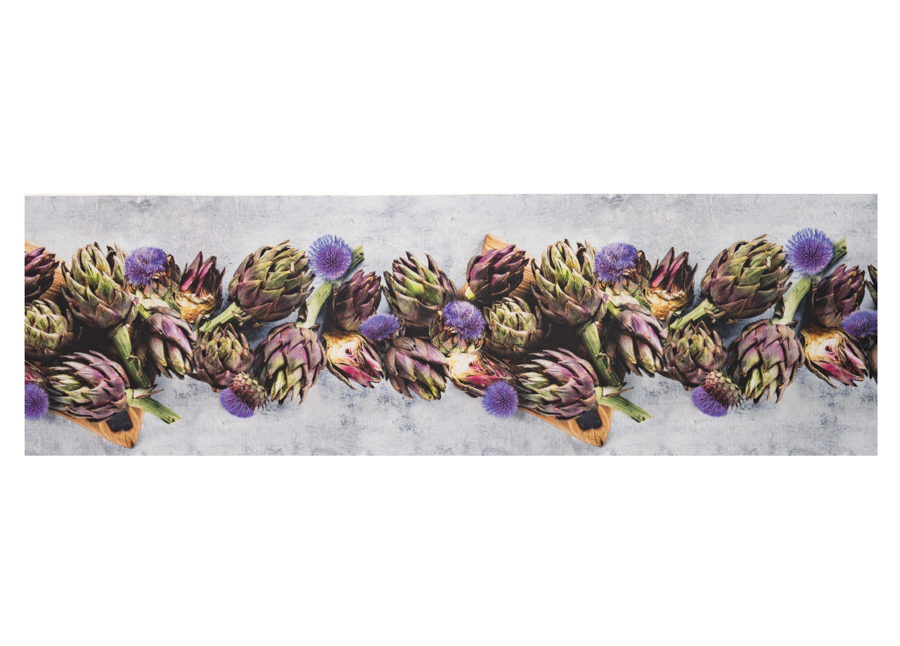 Tappeto Passatoia Cucina Antiscivolo Antimacchia Digitale Sprinty Carciofi - 52x230 - Carciofi