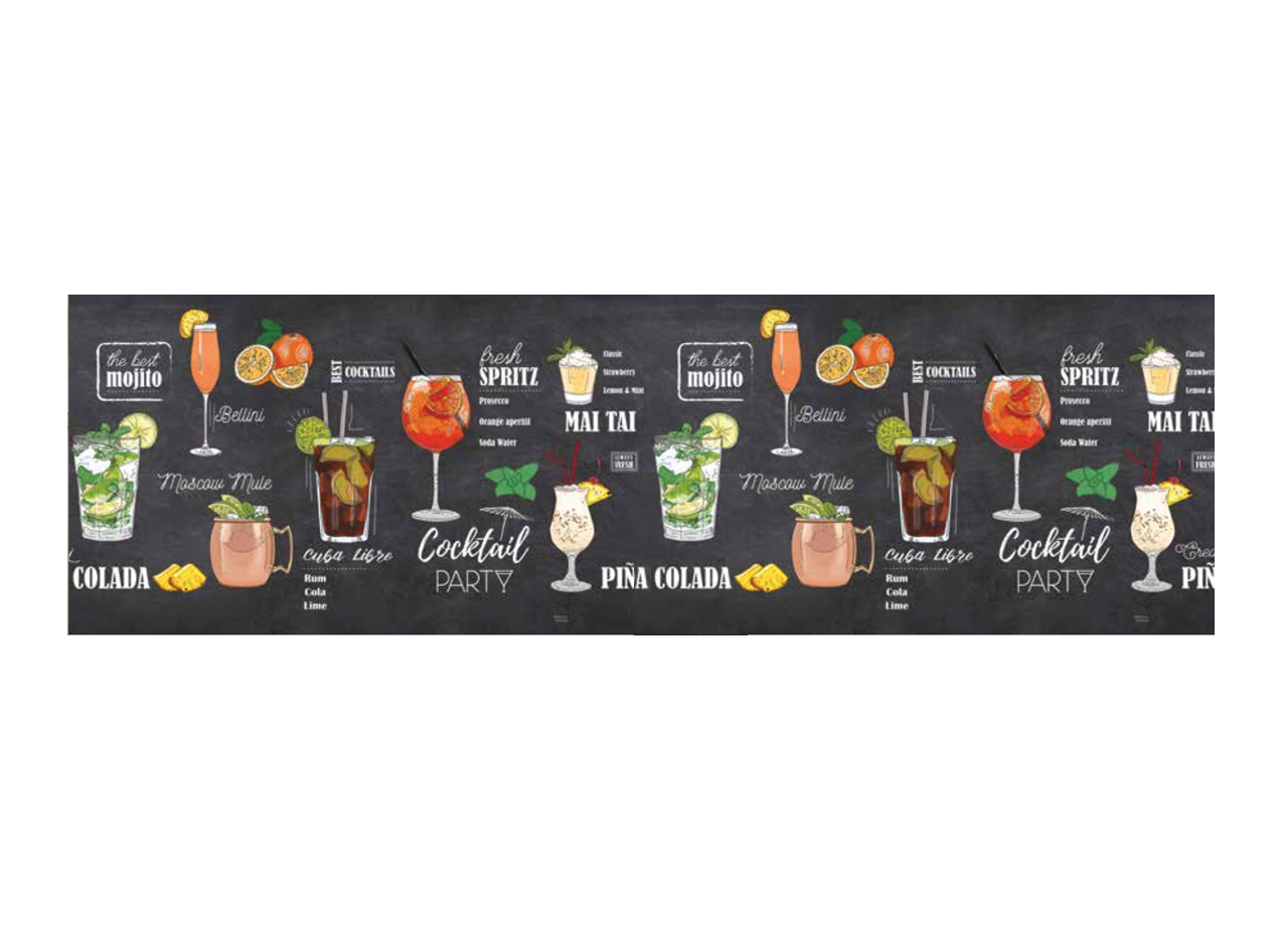 Image of Tappeto Passatoia Cucina Antiscivolo Stampa Digitale Sprinty Dis. Pub - 50x280 - Pub