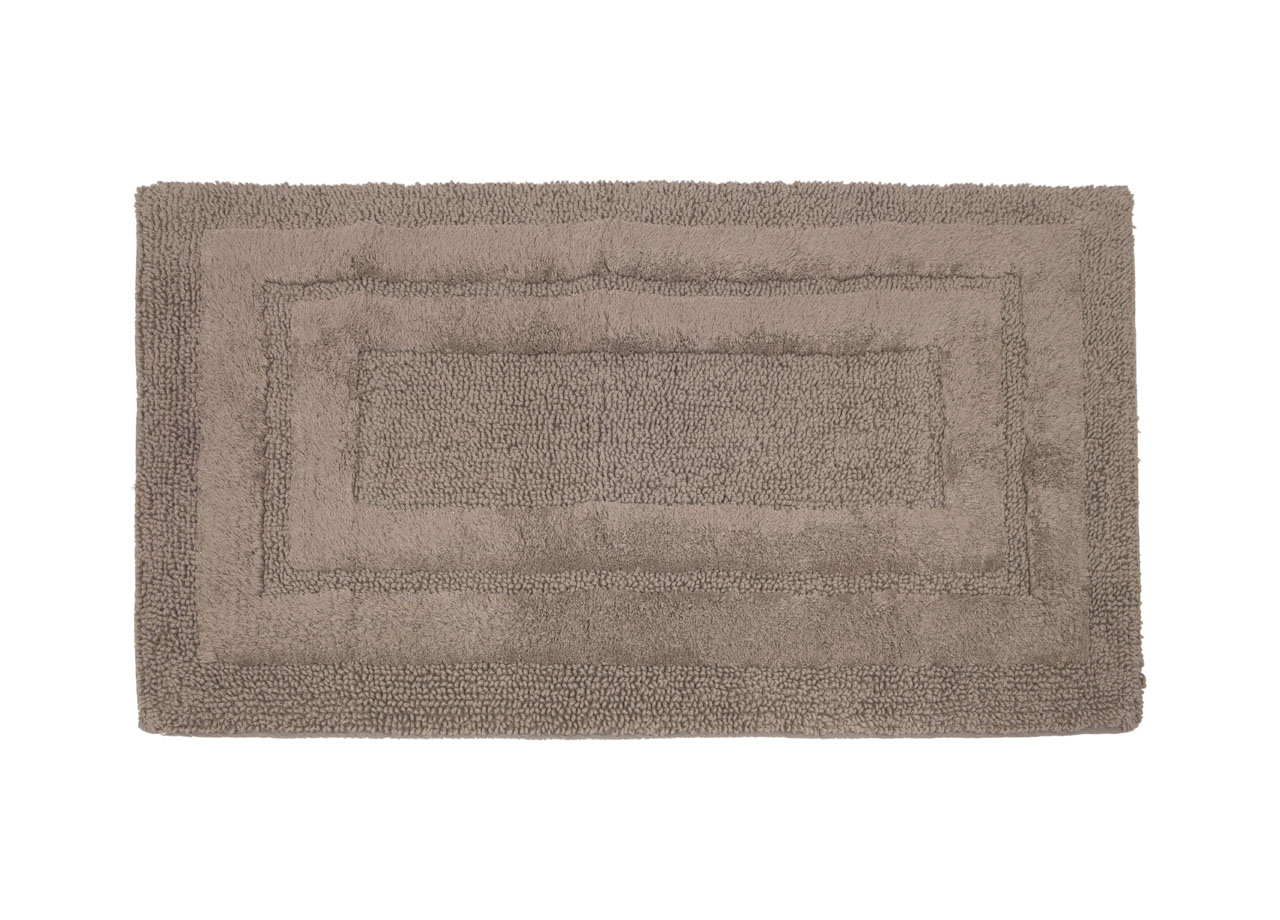 Image of Tappeto Casa Bagno Cotone Spugna Morbida Tinta Unita Antiscivolo Sirio Castoro - 55x100 - Castoro