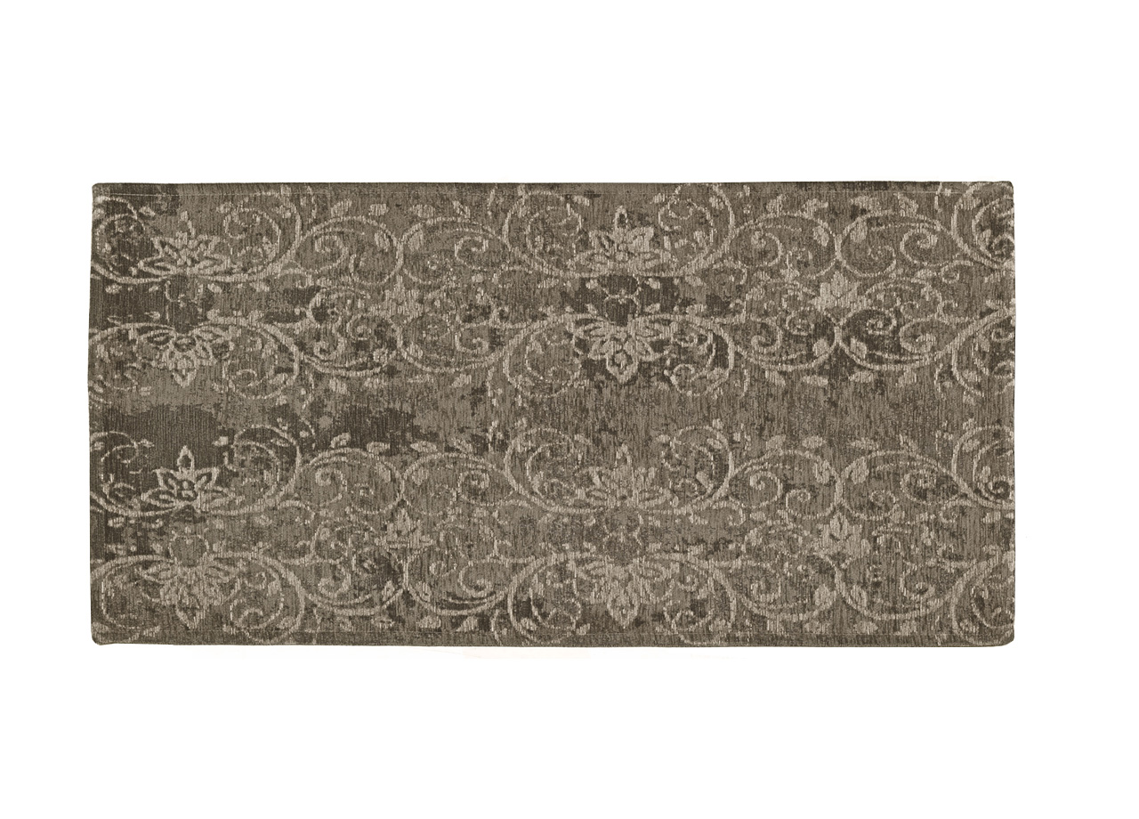 Tappeto Velour Antiscivolo Disegno Delavè By Suardi - 65x110(2Tappeti) - Fango