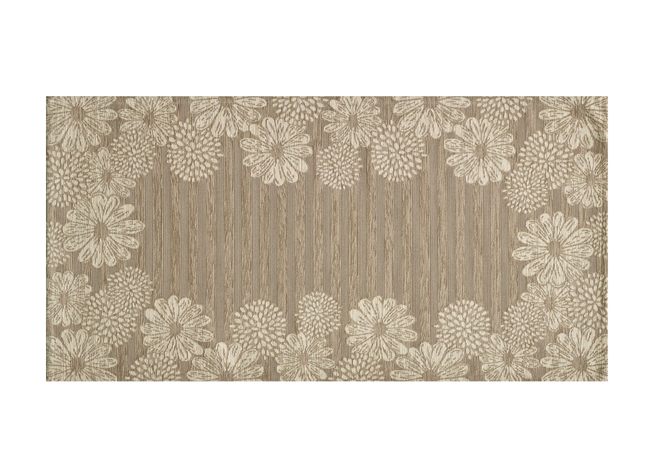 Image of Tappeto Passatoia Runner Cucina Antiscivolo Lavabile Dis Sole Tortora Suardi - 55x280 - Tortora