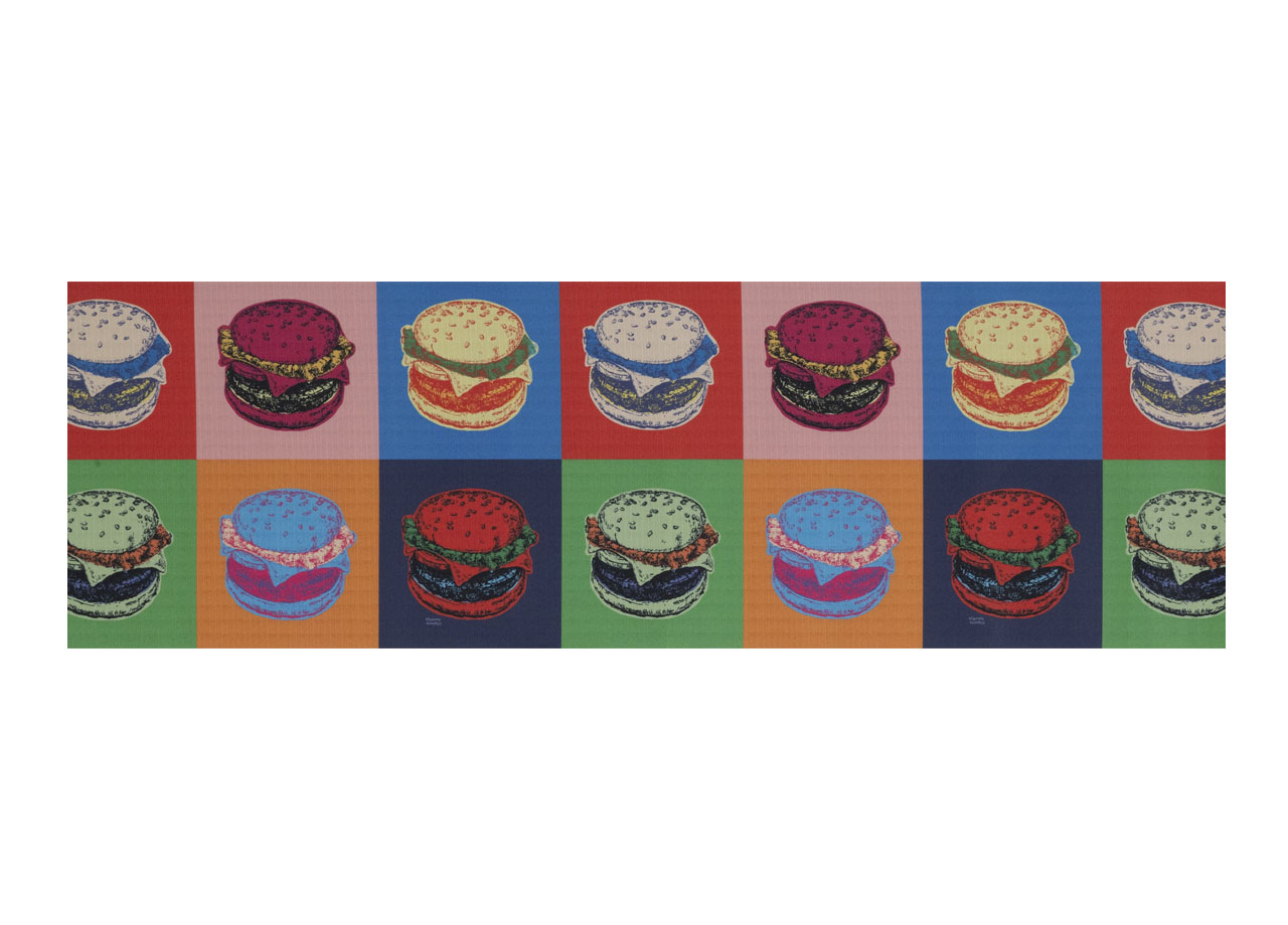 Image of Tappeto Passatoia Cucina Antiscivolo Stampa Digitale Sprinty Disegno Pop Art - 52x230 - Pop Art