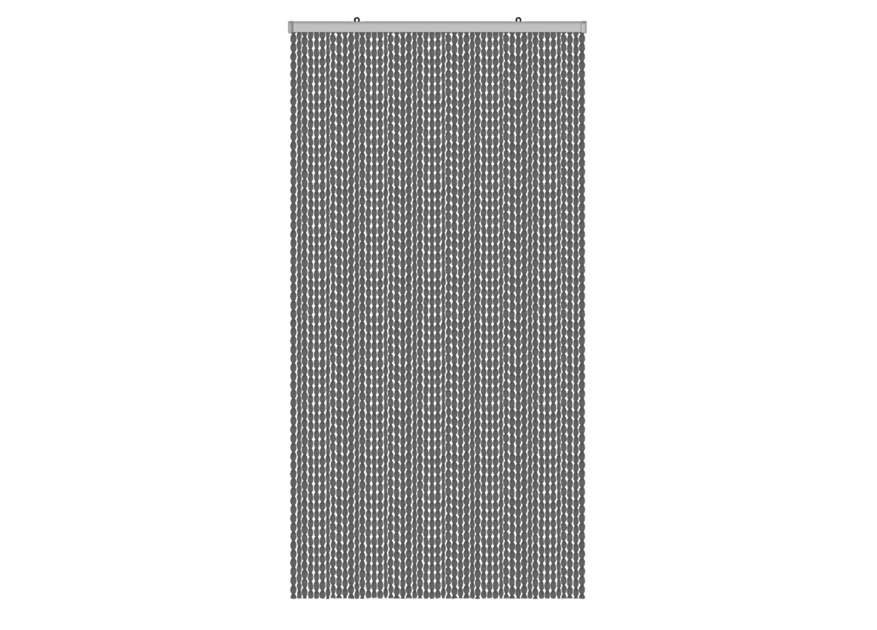 Image of Tenda Antimosca Antirumore Caduta Pannello Porta Finestra Casa Pon Pon - 120X230 - Grigio Scuro