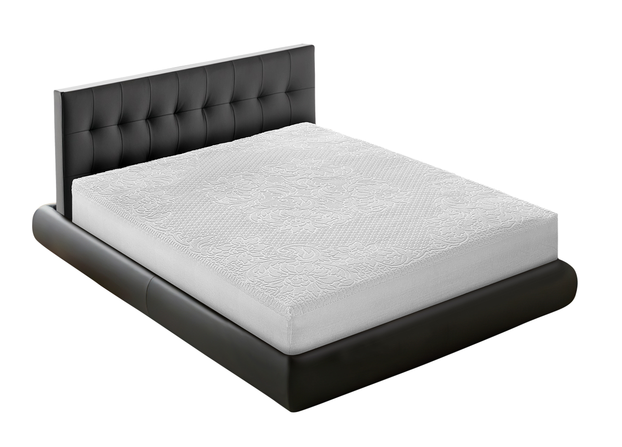 Image of Traversa Coprimaterasso Per Letto In Spugna 100% Cotone Jacquard Made In Italy Angoli Elasticizzati - Matrimoniale - Bianco